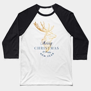 Merry Christmas And Happy New Year Baseball T-Shirt